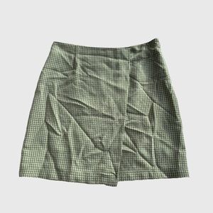 Exofficio 90s/Y2K Light Green Plaid Preppy Mini Golf Skirt Size 10